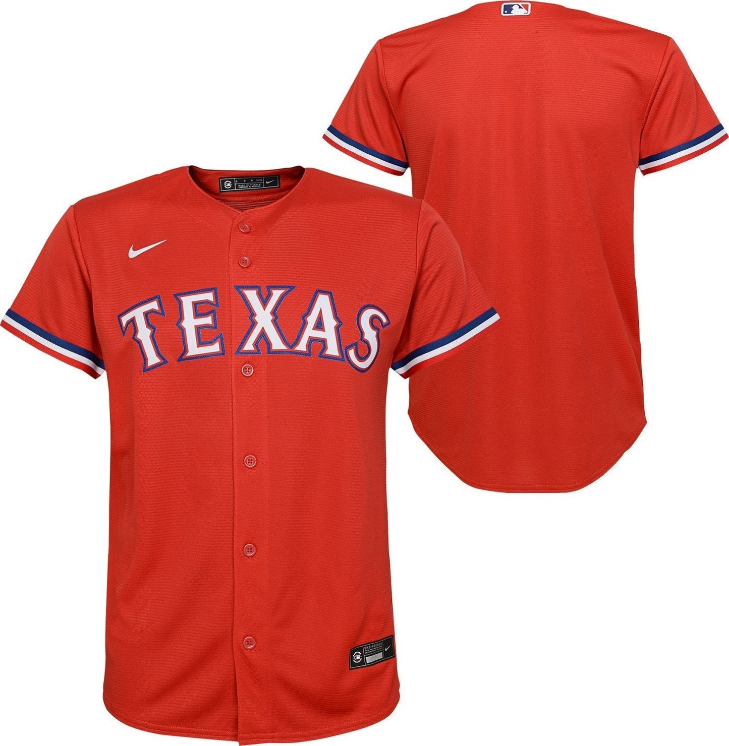 Nike Youth Texas Rangers Team Replica Finished Jersey