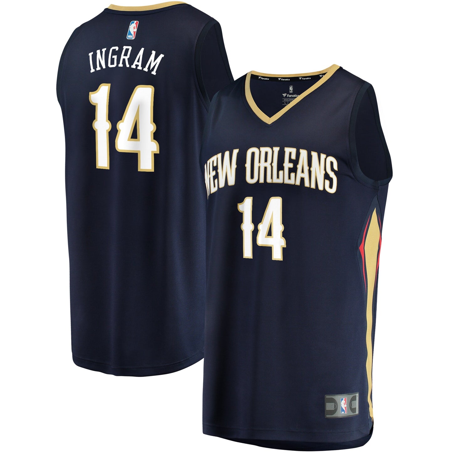 Brandon Ingram New Orleans Pelicans Fanatics Branded Fast Break Replica Jersey Navy - Icon Edition