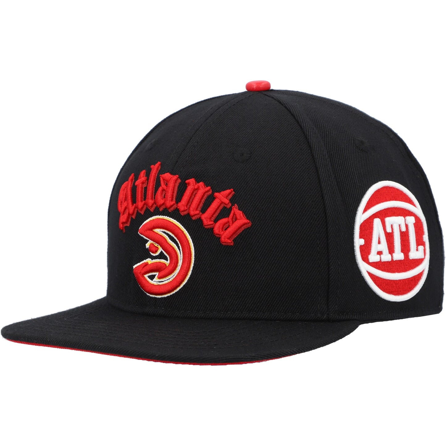 Atlanta Hawks Pro Standard Old English Snapback Hat - Black