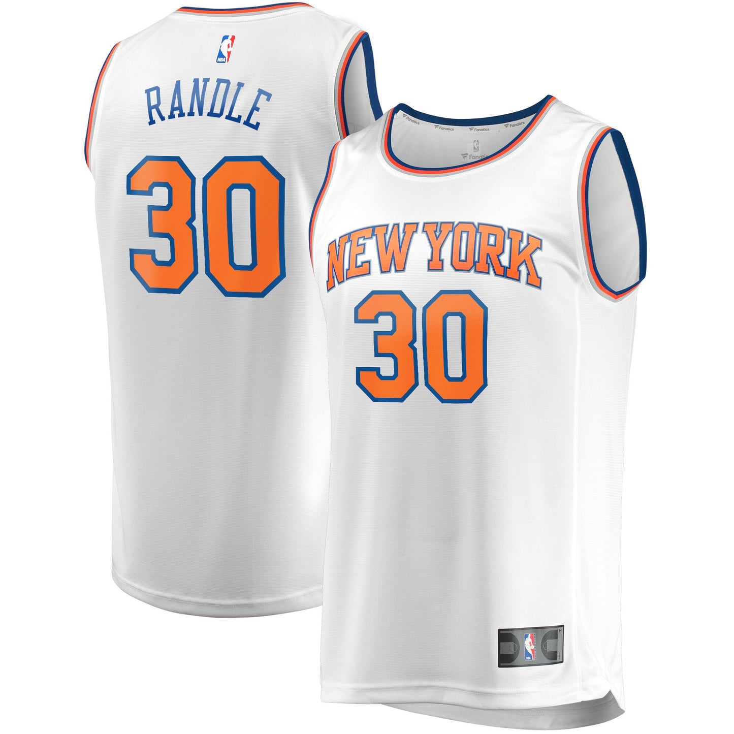 Julius Randle New York Knicks Fanatics Branded 2020/21 Fast Break Replica Player Jersey - Association Edition - White