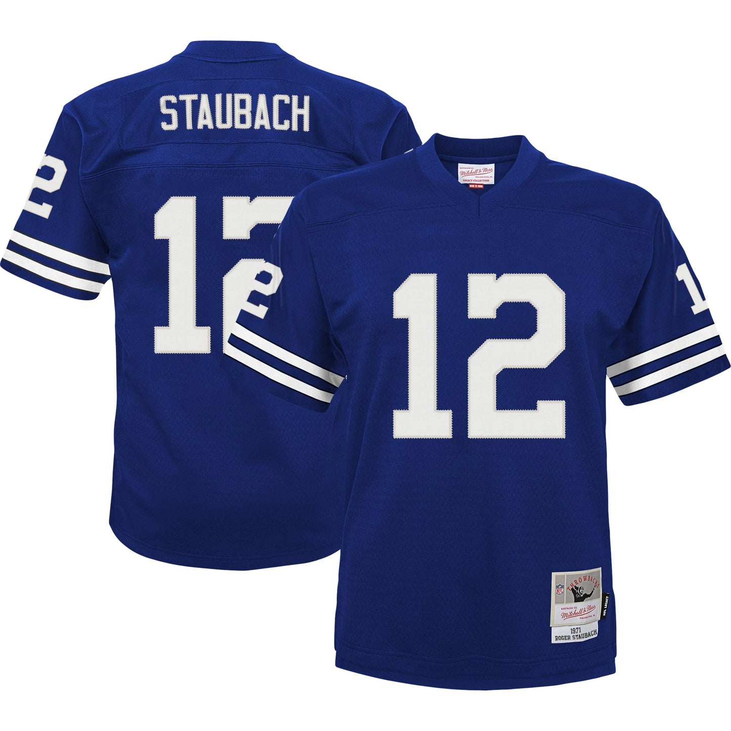 Roger Staubach Dallas Cowboys Mitchell & Ness Toddler 1971 Retired Legacy Jersey - Navy