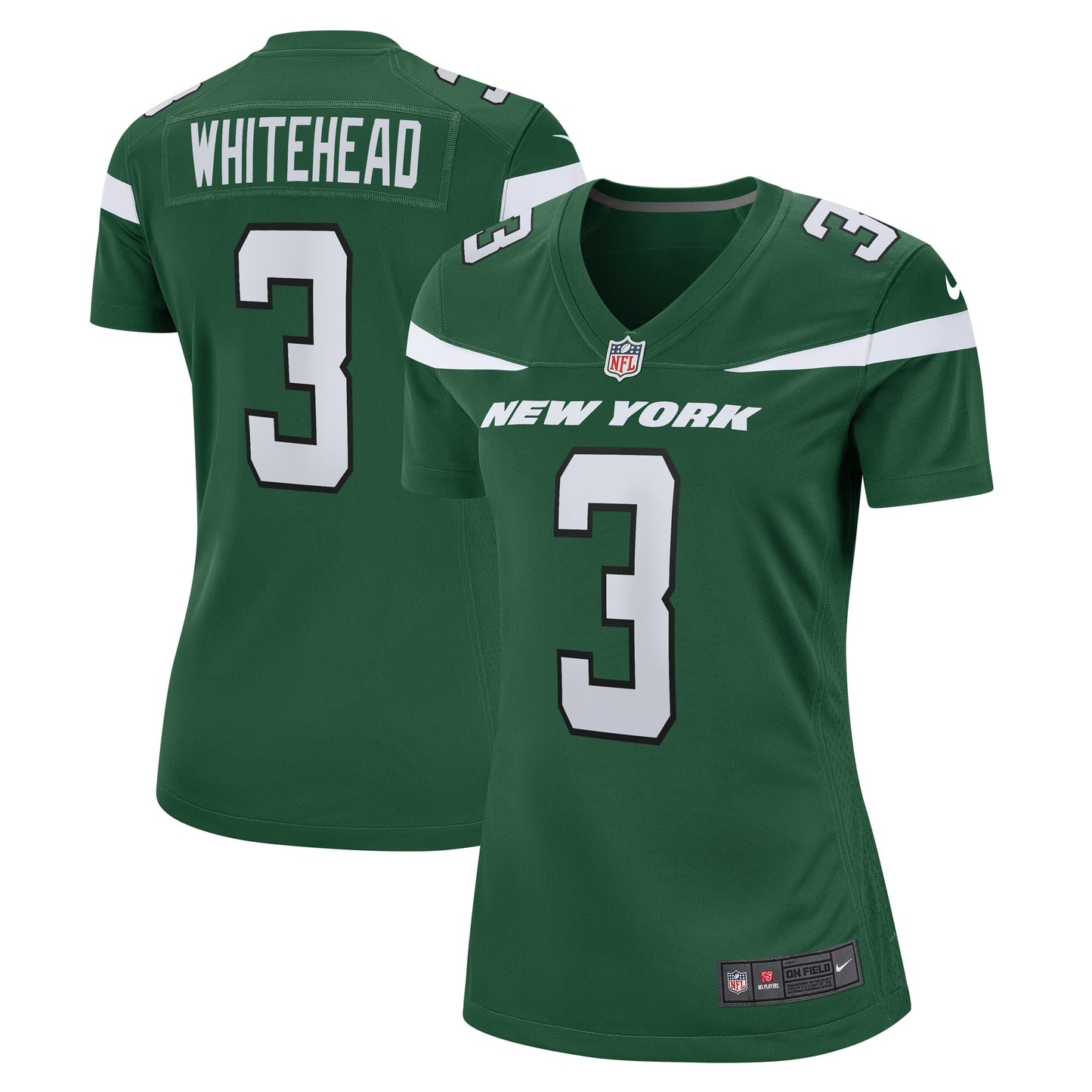 Jordans Whitehead New York Jets Nike Women's Game Player Jersey - Gotham Green