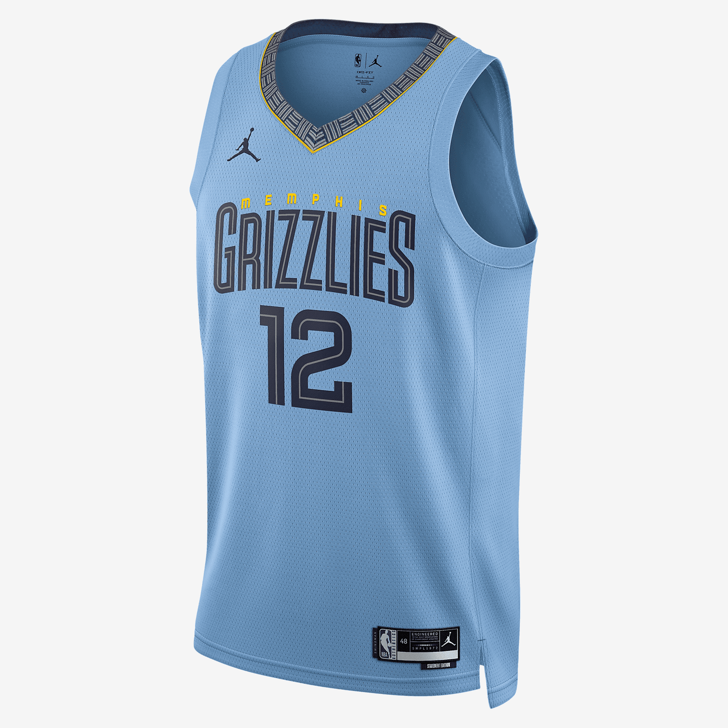 Memphis Grizzlies Statement Edition Jordans Dri-FIT NBA Swingman Jersey - Light Blue