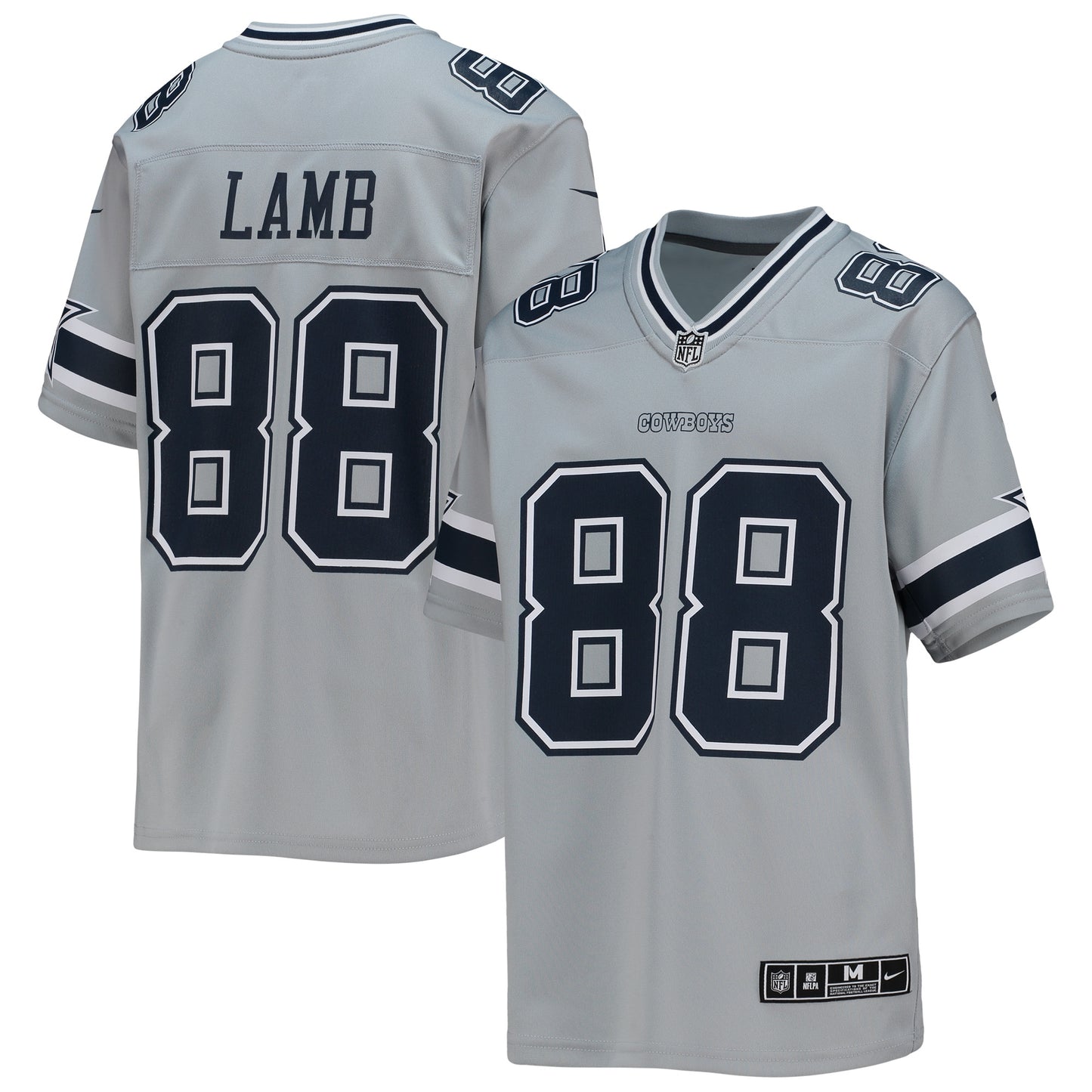 CeeDee Lamb Dallas Cowboys Nike Youth Inverted Team Game Jersey - Silver