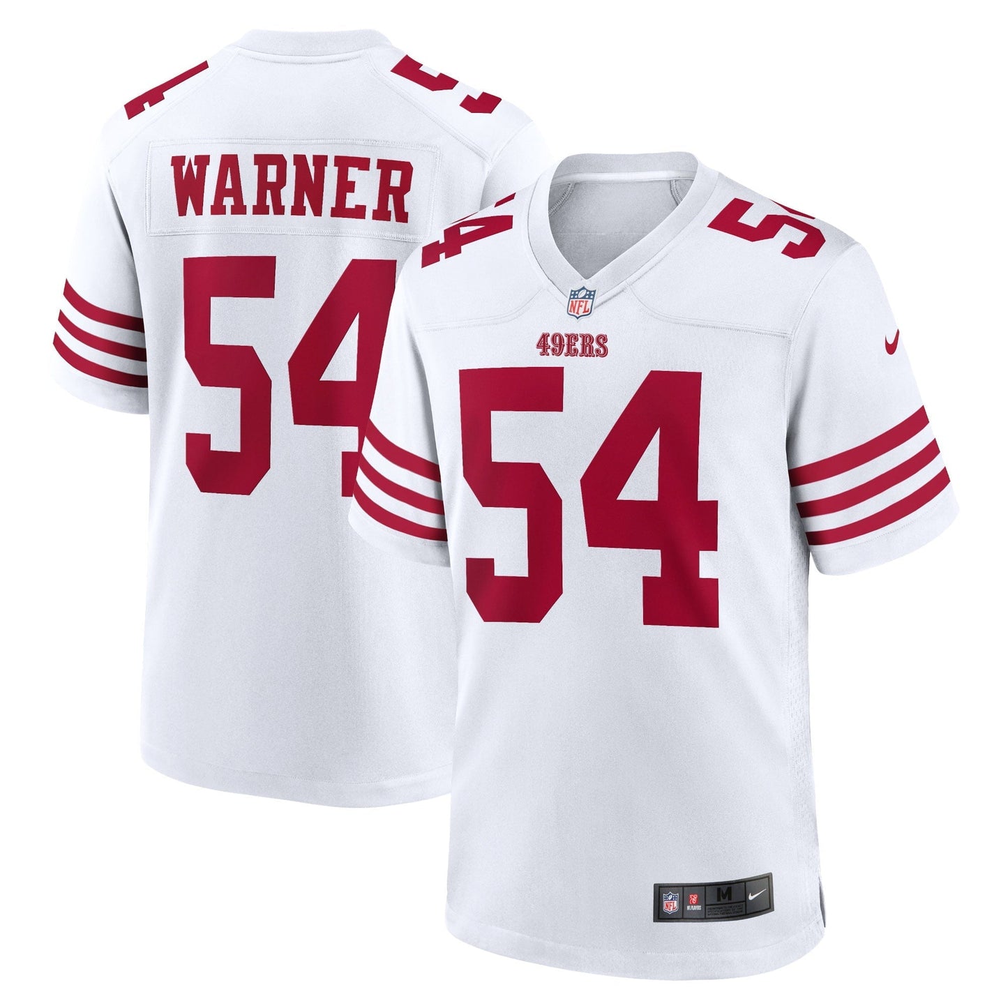 Women's Nike Fred Warner White San Francisco 49ers Team Game Player Jersey
