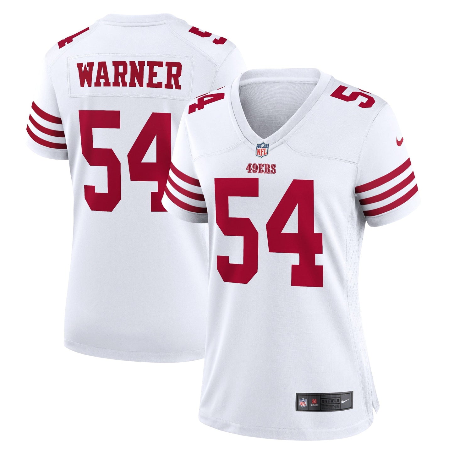 Women's Nike Fred Warner White San Francisco 49ers Player Game Jersey
