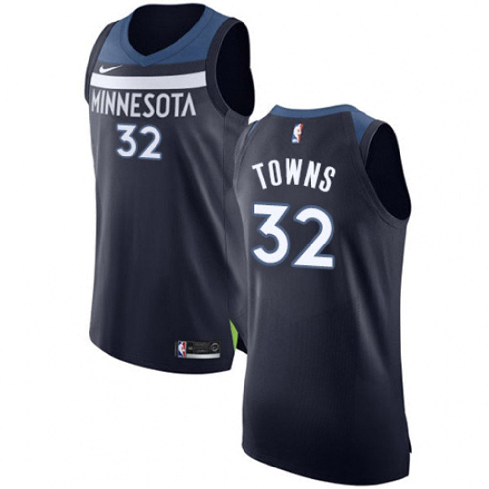 Women's Minnesota Timberwolves Karl-Anthony Towns Icon Edition Jersey - Navy