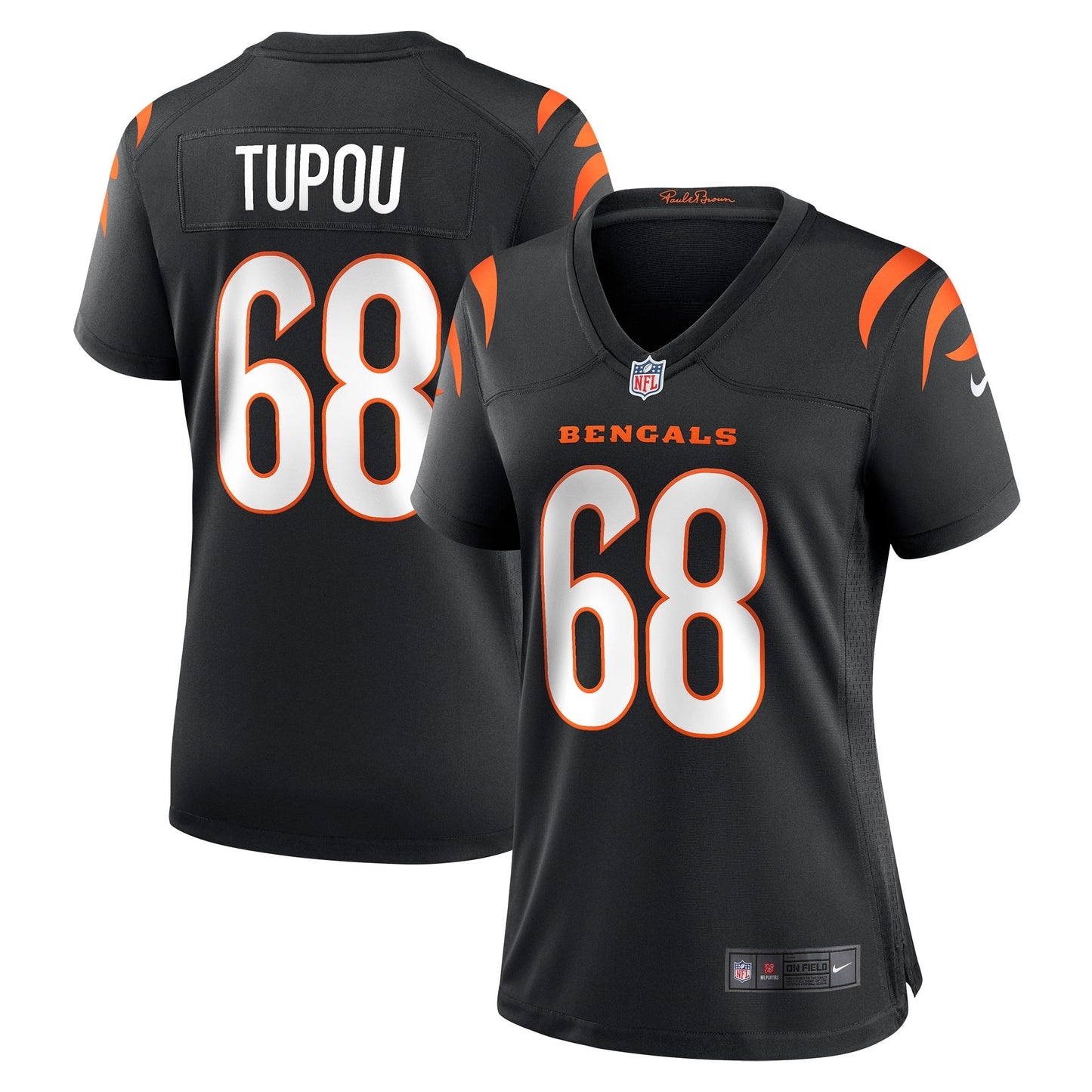 Josh Tupou Cincinnati Bengals Nike Women's Game Player Jersey - Black