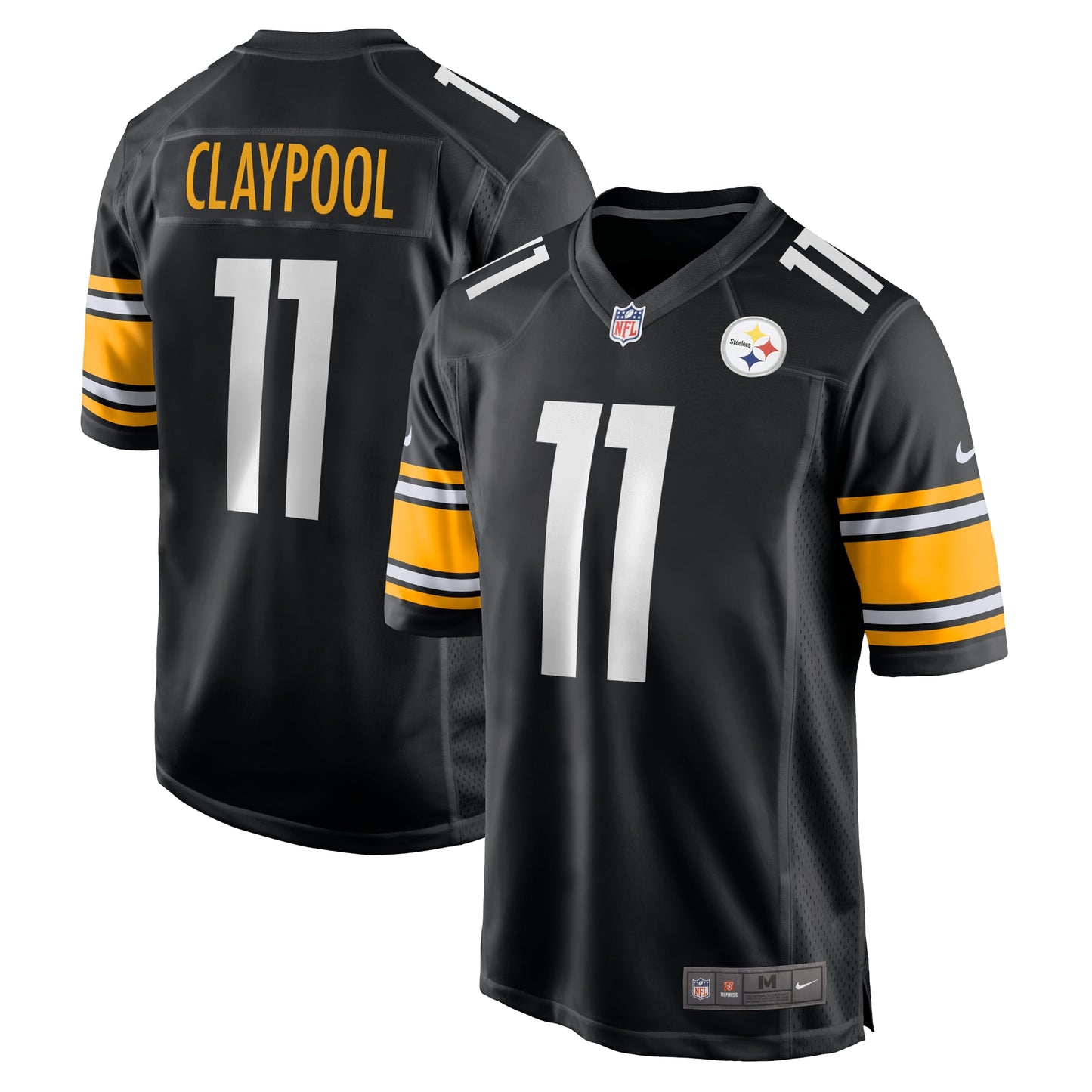 Chase Claypool Pittsburgh Steelers Nike Game Team Jersey - Black