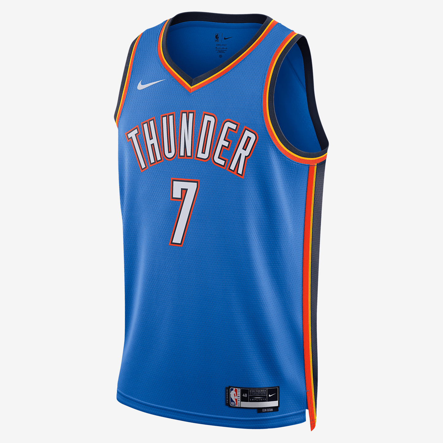 Oklahoma City Thunder Icon Edition 2022/23 Nike Dri-FIT NBA Swingman Jersey - Signal Blue