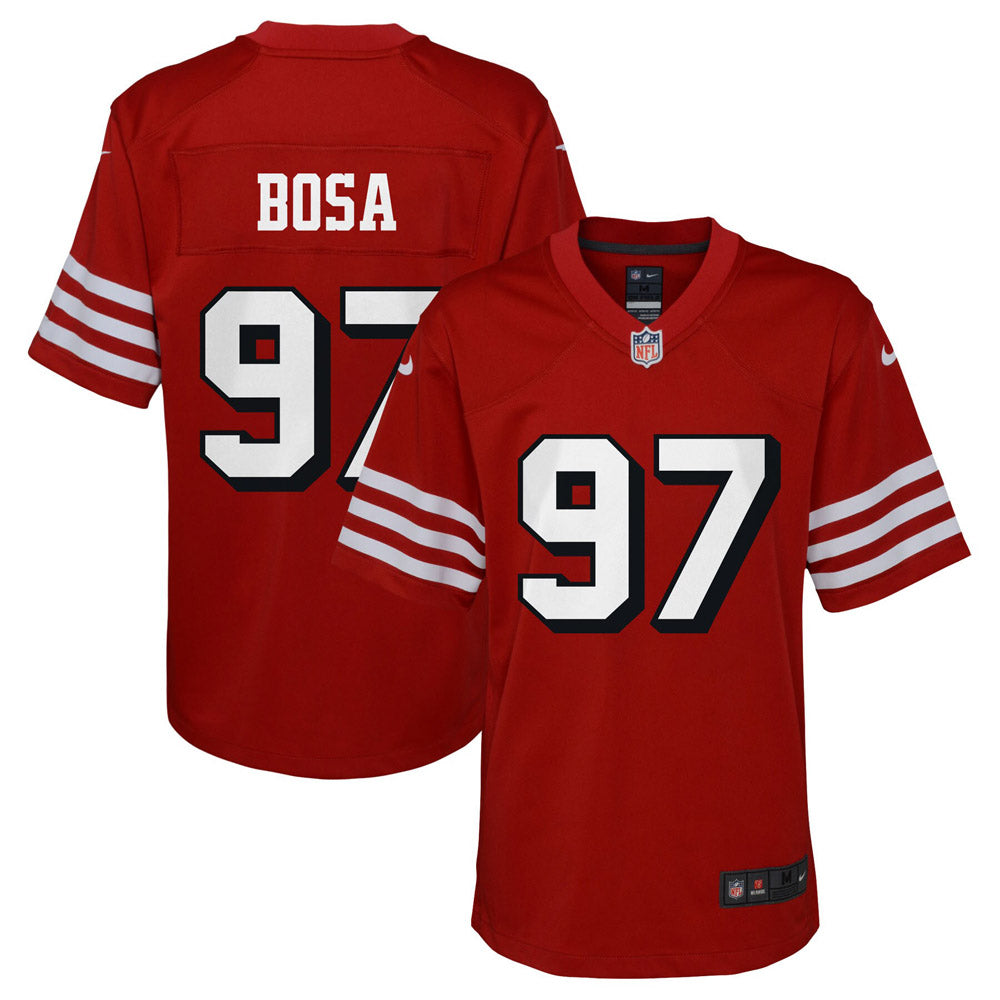 Youth San Francisco 49ers Nick Bosa Alternate Game Jersey Scarlet