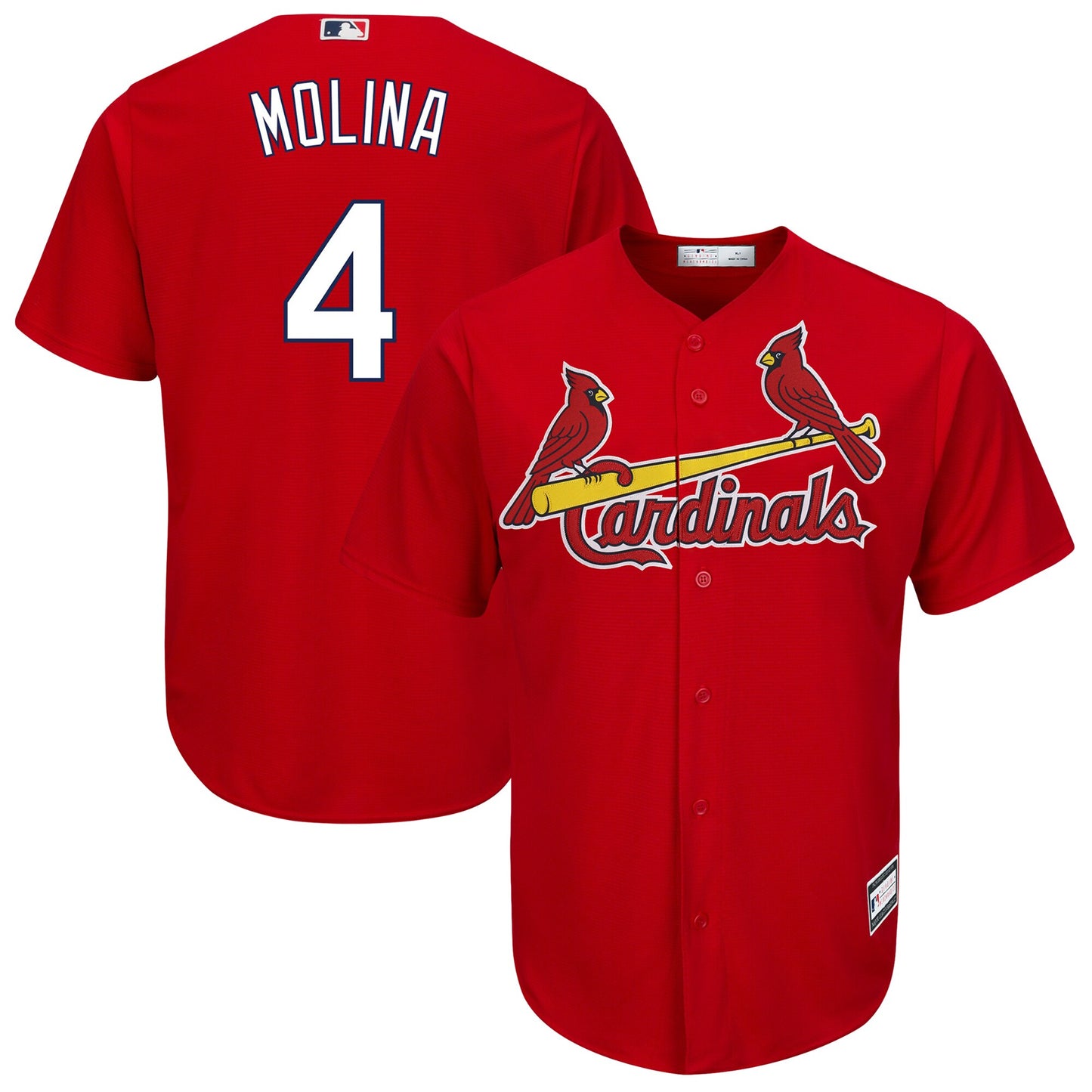 Yadier Molina St. Louis Cardinals Big & Tall Replica Player Jersey - Red