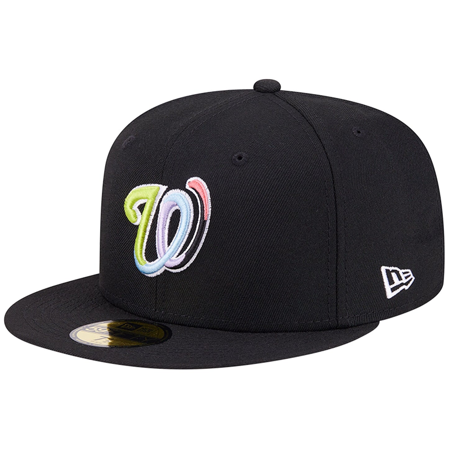 Washington Nationals New Era Multi-Color Pack 59FIFTY Fitted Hat - Black