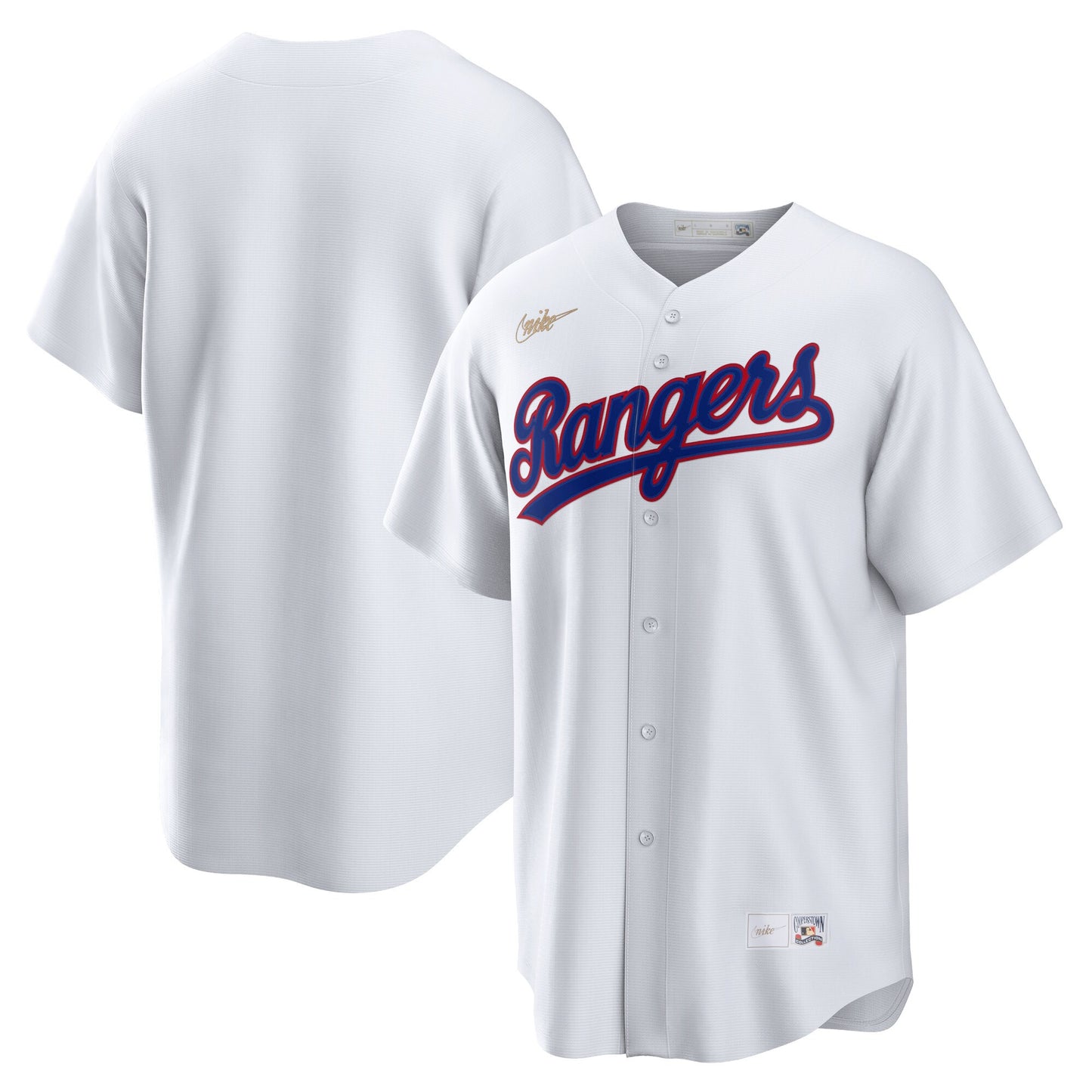 Texas Rangers Nike Home Cooperstown Collection Team Jersey - White
