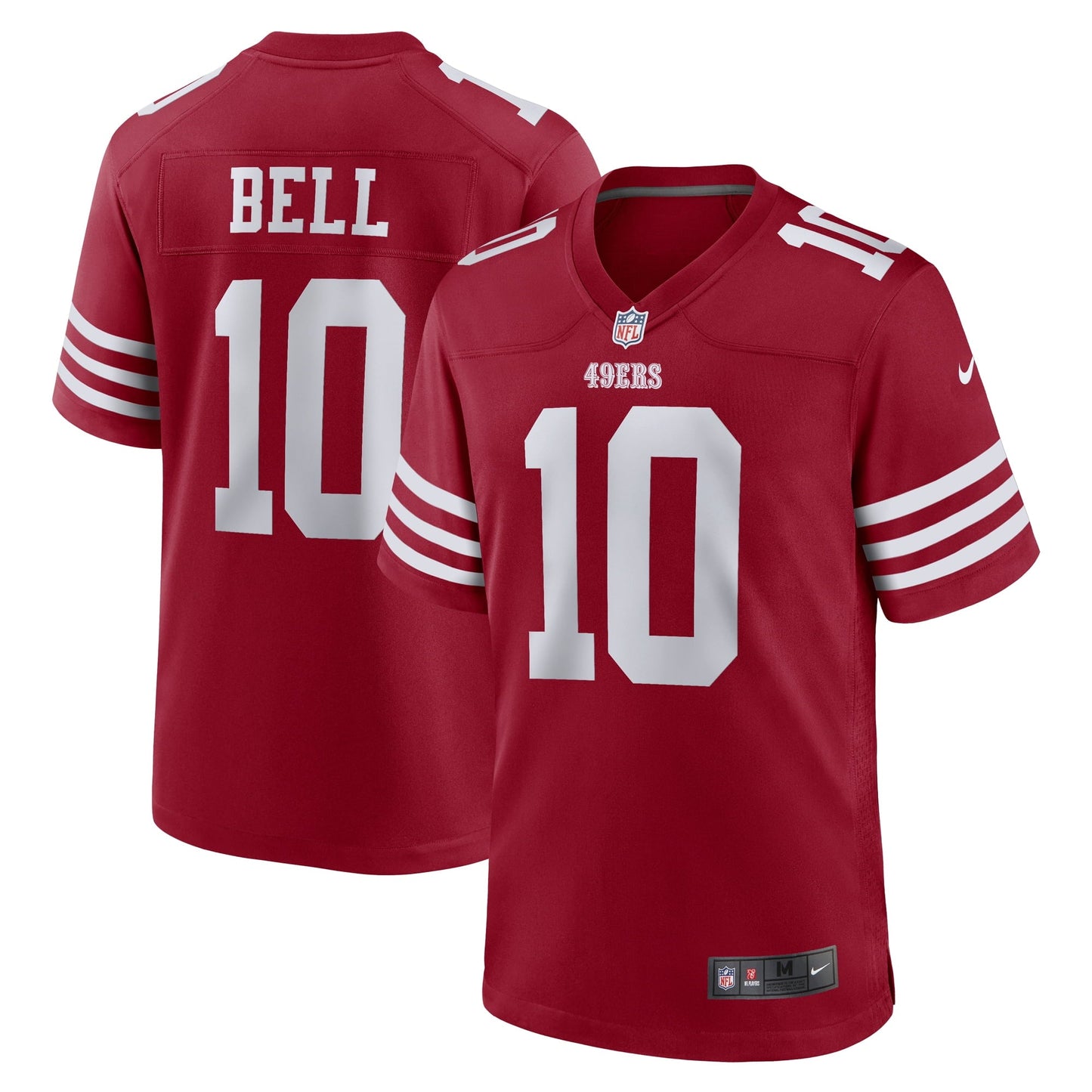Men's Nike Ronnie Bell Scarlet San Francisco 49ers Team Game Jersey