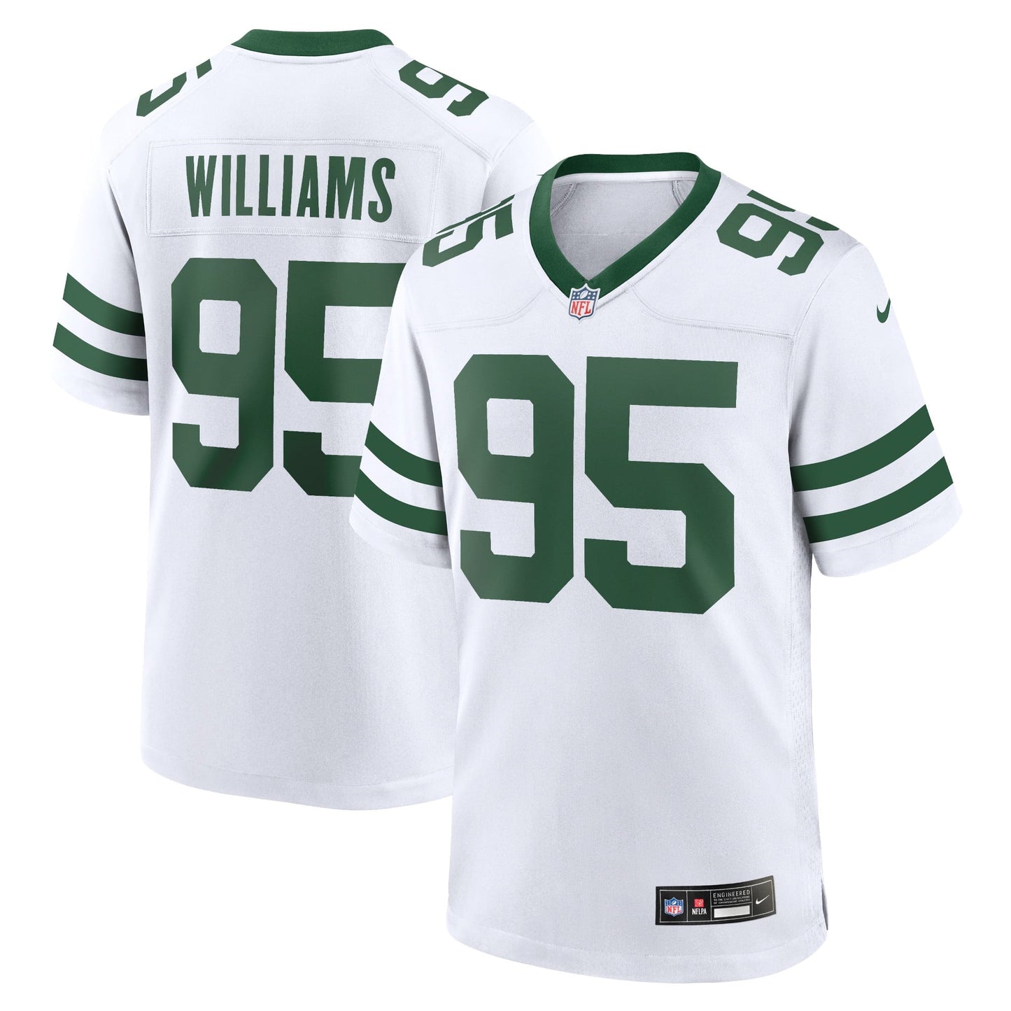 Men's Nike Quinnen Williams White New York Jets Legacy Player Game Jersey