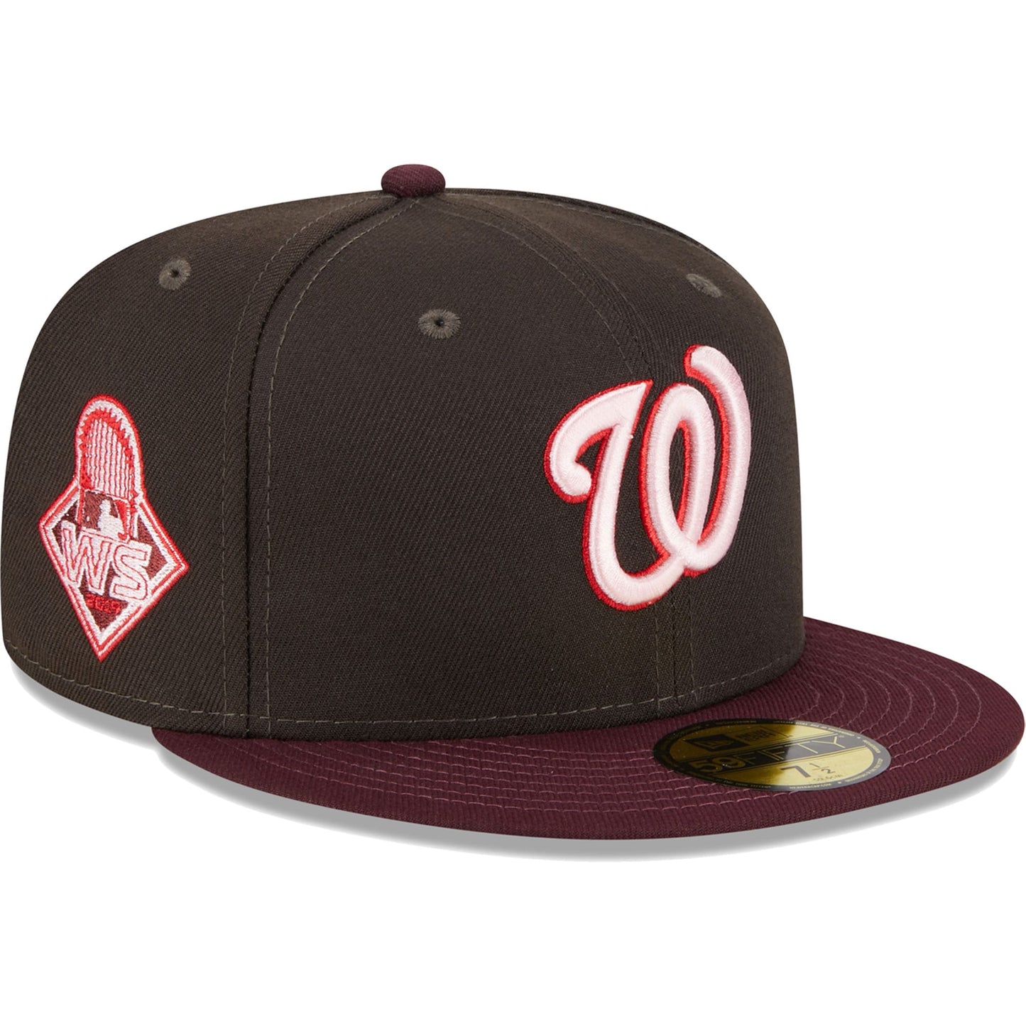 Washington Nationals New Era Chocolate Strawberry 59FIFTY Fitted Hat - Brown/Maroon