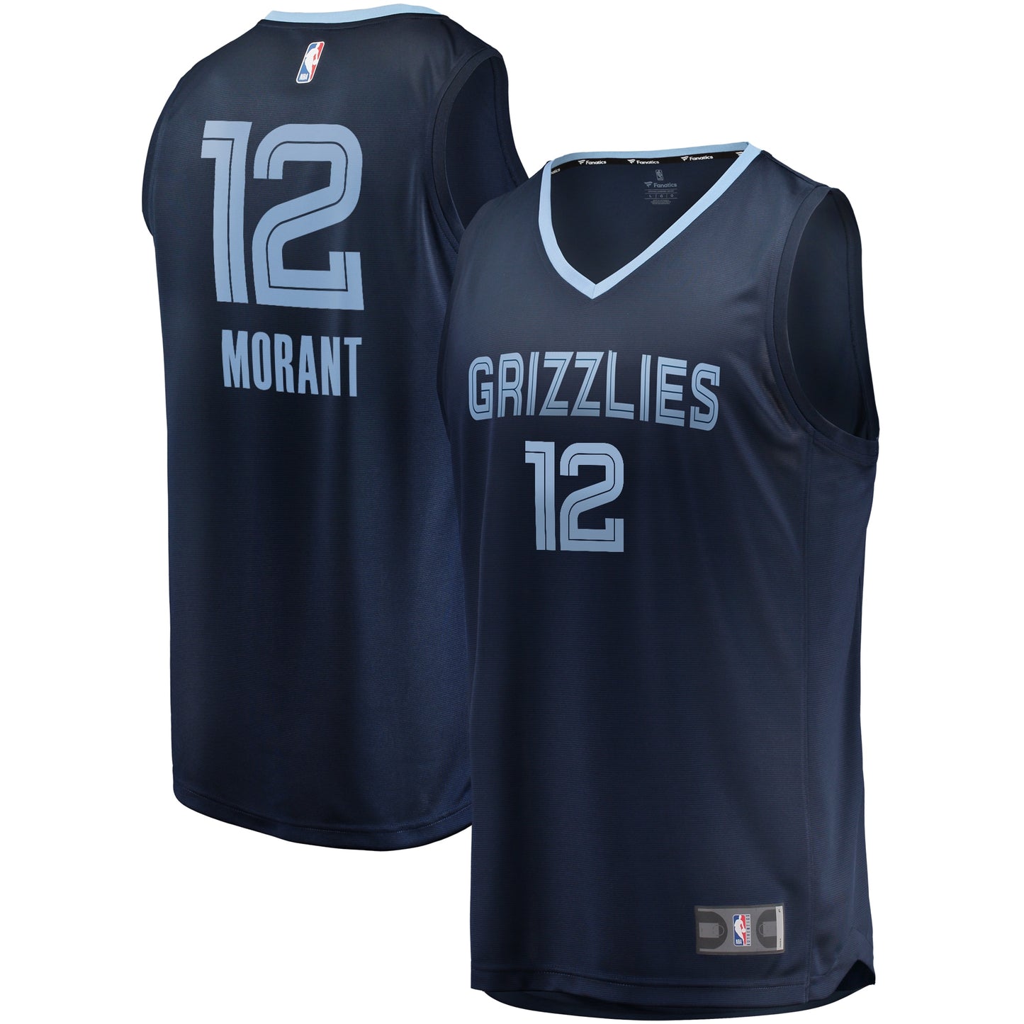 Ja Morant Memphis Grizzlies Fanatics Branded 2019/20 Fast Break Replica Jersey Navy - Icon Edition